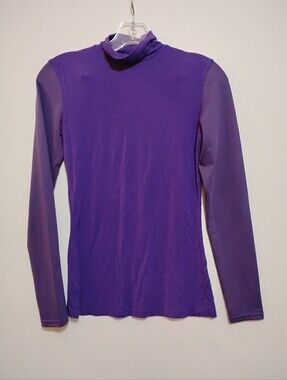 OODJI ULTRA Purple Turtle Neck Long-Sleeve Top 38/SMALL 96%Viscose 4%Elastine